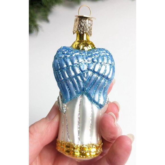 Glad Tiding Angel Old World Christmas Ornament - Picture 3 of 5